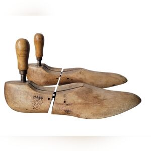 Vintage Miller Wooden Shoe Trees  Natural Wood Shoe Stretcher